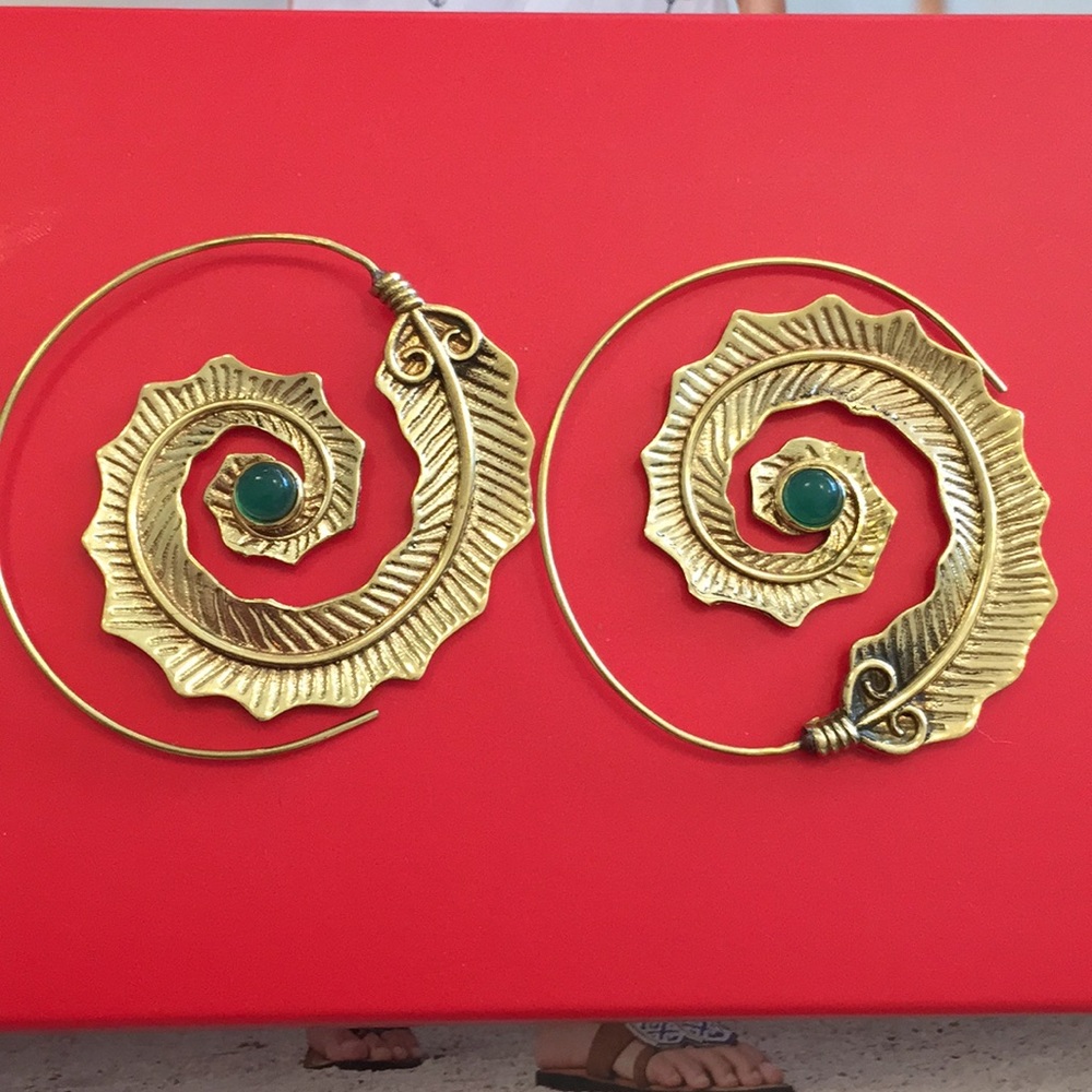 Gold plated earrings